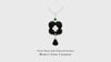 Flower Black Jade Diamond Pendant