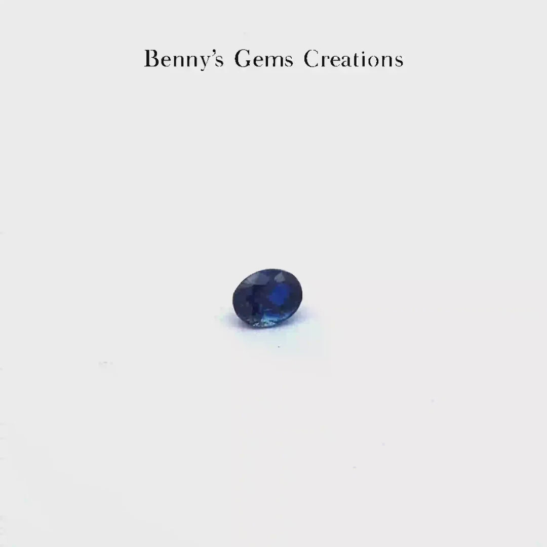 1.03CTS Unheated Blue Sapphire - Benny's Gems Creations
