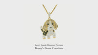 Sweet Beagle Diamond Pendant