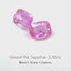 2.30CTS Unheated Pink Sapphire Pair