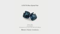 1.03CTS Blue Spinel Pair