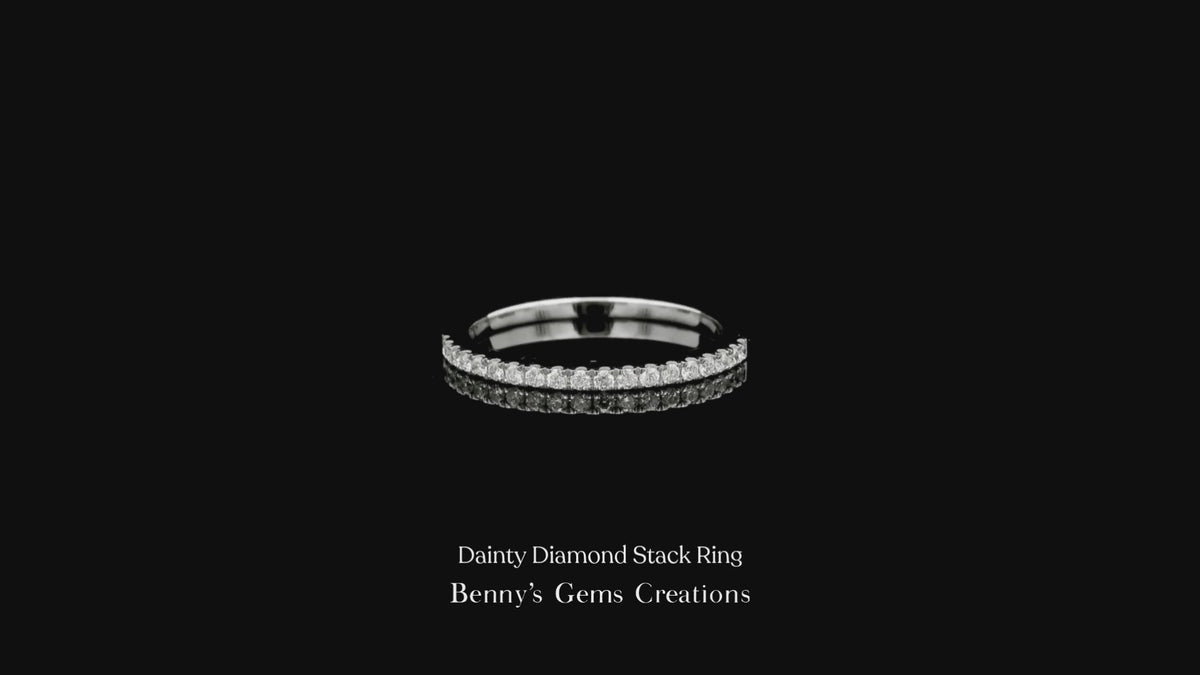 Dainty Diamond Stack Ring