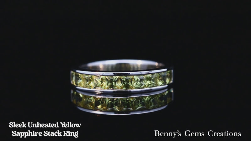 yellow sapphire stack ring 