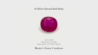 0.55Cts Natural Red Ruby