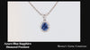 pendant blue sapphire diamond