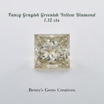 1.12CTS Fancy Gray Green Yellow Diamond