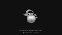 White South Sea Pearl Diamond Loop Ring