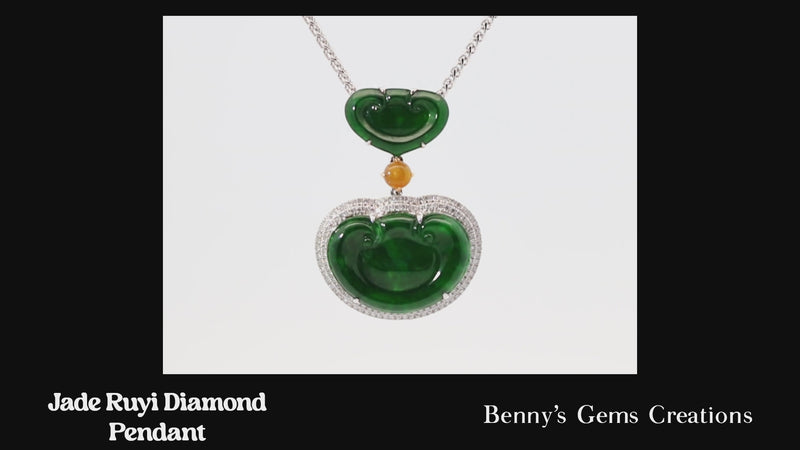 pendant jade diamond