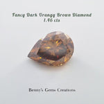 1.46CTS Fancy Dark Orange Brown Diamond