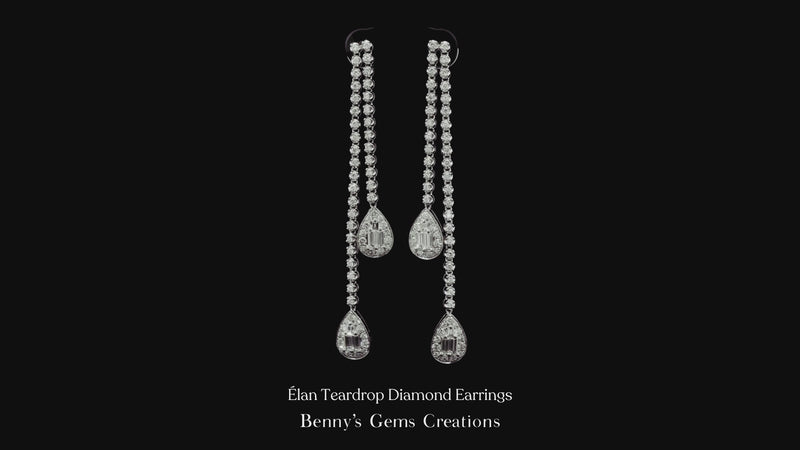 Élan Teardrop Diamond Earrings