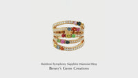 Rainbow Symphony Sapphire Diamond Ring
