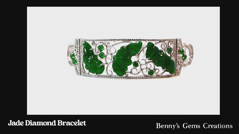 bracelet jade diamond 