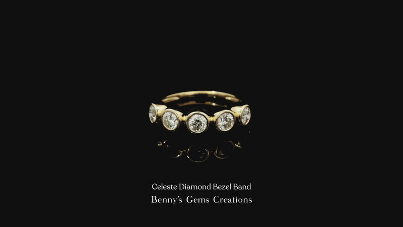 Celeste Diamond Bezel Band