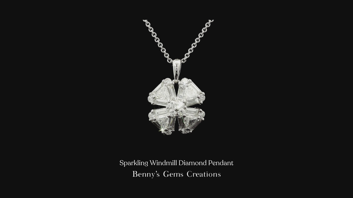 Sparkling Windmill Diamond Pendant