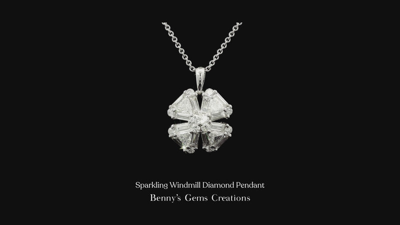 Sparkling Windmill Diamond Pendant