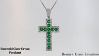 Emerald Cross Pendant