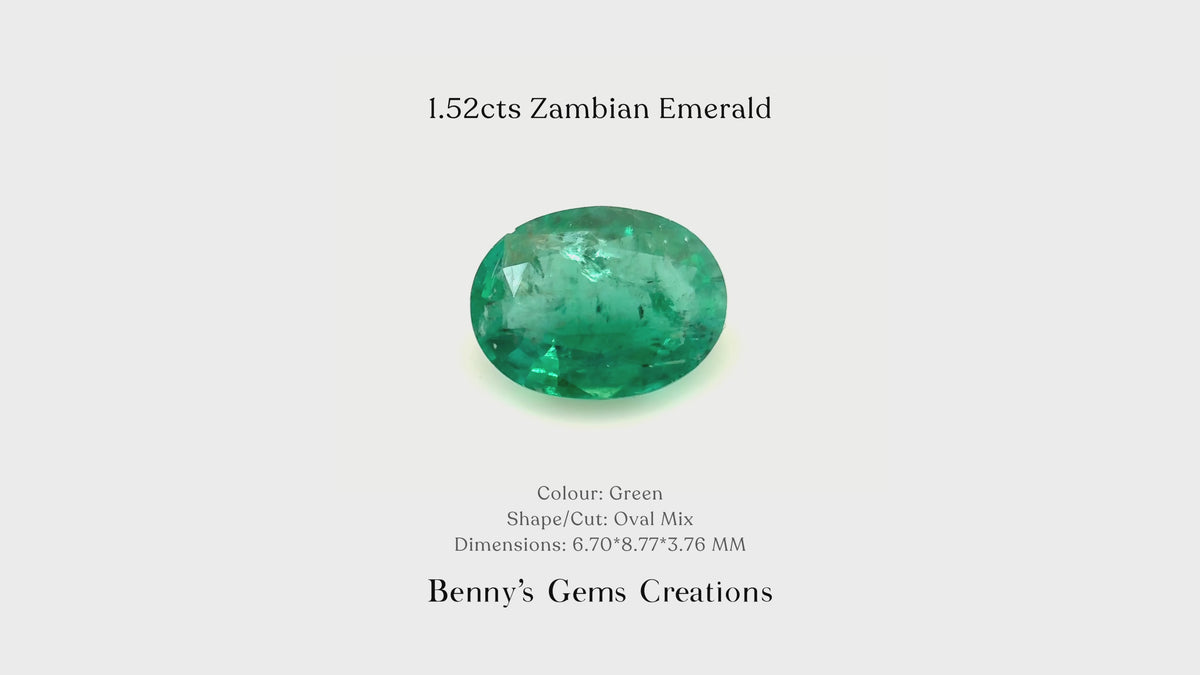 1.52cts Zambian Emerald