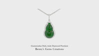 Guatemalan Hulu Jade Diamond Pendant