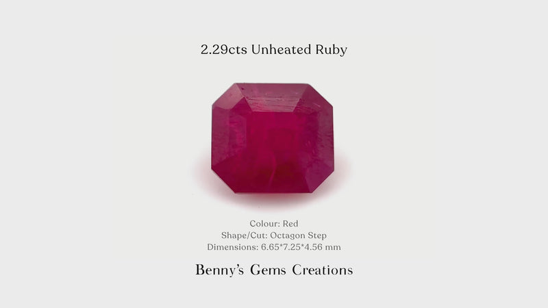2.29cts Unheated Ruby