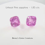 1.85CTS Unheated Pink Sapphire Pair