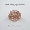 1.02CTS Fancy Dark Orangy Brown Diamond