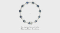 Blue Sapphire Diamond Bracelet