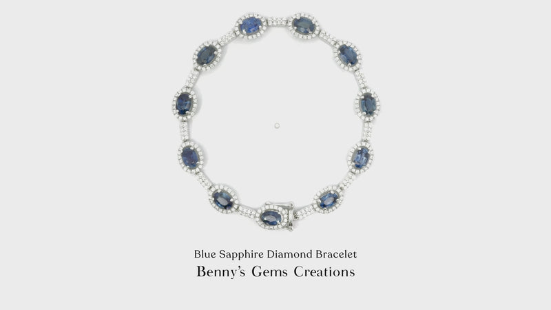 Blue Sapphire Diamond Bracelet