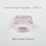 1.08CTS Unheated Peach Sapphire