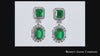 colombian emerald earring diamond