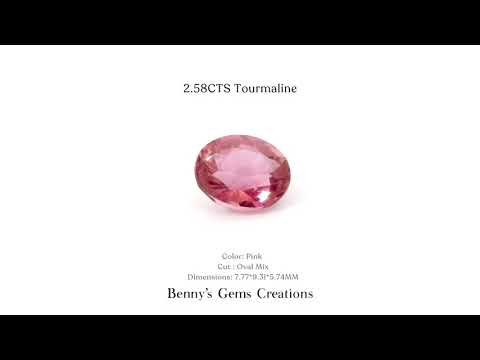 2.58CTS Tourmaline – radiant gemstone with vibrant color and exceptional brilliance.