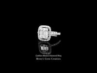Cushion Illusion Diamond Ring in fine jewelry design, featuring a sparkling cushion-cut diamond centerpiece