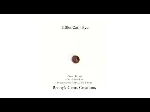 2.61cts cat's eye chrysoberyl - Benny's Gems Creations
