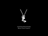 Eternal Grace White Gold Pendant featuring a graceful and refined diamond detailing