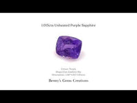1.015cts Unheated Purple Sapphire