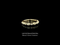 Lush Yellow Gold Diamond Stack Ring featuring sparkling diamonds with modern, versatile design