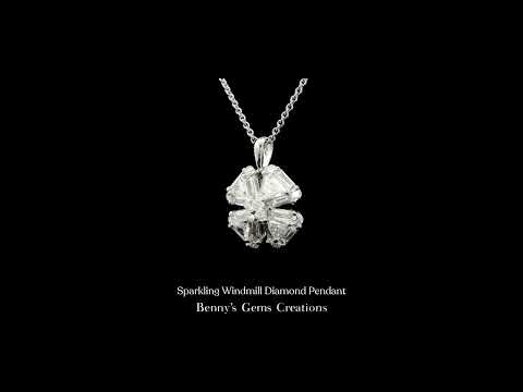Sparkling Windmill Diamond Pendant