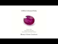 1.09Cts Unheated Ruby
