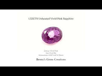 1.52CTS Unheated Vivid Pink Sapphire - Benny's Gems Creations
