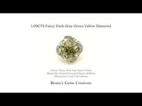 1.09CTS Fancy Dark Gray Green Yellow Diamond