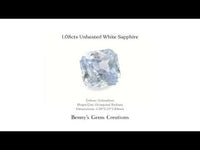1.08cts Unheated White Sapphire
