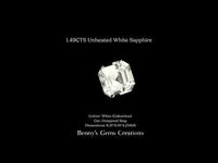 1.49CTS Unheated White Sapphire - Benny's Gems Creations
