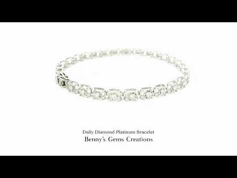 Daily Diamond Platinum Bracelet
