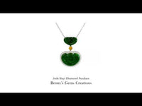 Jade Ruyi Diamond Pendant showcasing green jade and diamonds with timeless elegant design