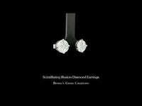 Scintillating Illusion Diamond Earrings, dazzling fine jewelry with shimmering diamonds