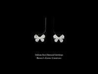Delicate Bow Diamond Earrings