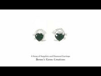 A Song of Sapphire and Diamond Earrings featuring rich blue sapphires and brilliant diamonds, in a refined, timeless design
