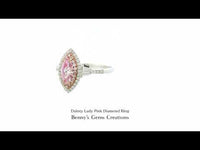 Dainty Marquise Pink Diamond Ring