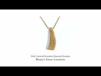 Breuning diamond pendant with web-textured design, featuring sparkling diamonds set in fine metal for a modern and elegant look.