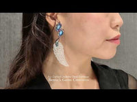 Icy Carved Jadeite Opal Earrings featuring carved jade and opal details in fine jewelry setting