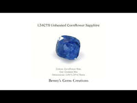 1.34CTS Unheated Cornflower Sapphire
